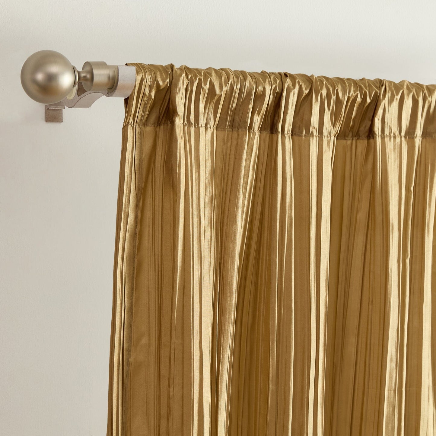 Juego de bufanda y cortina de ventana de seda sintética triturada Athena