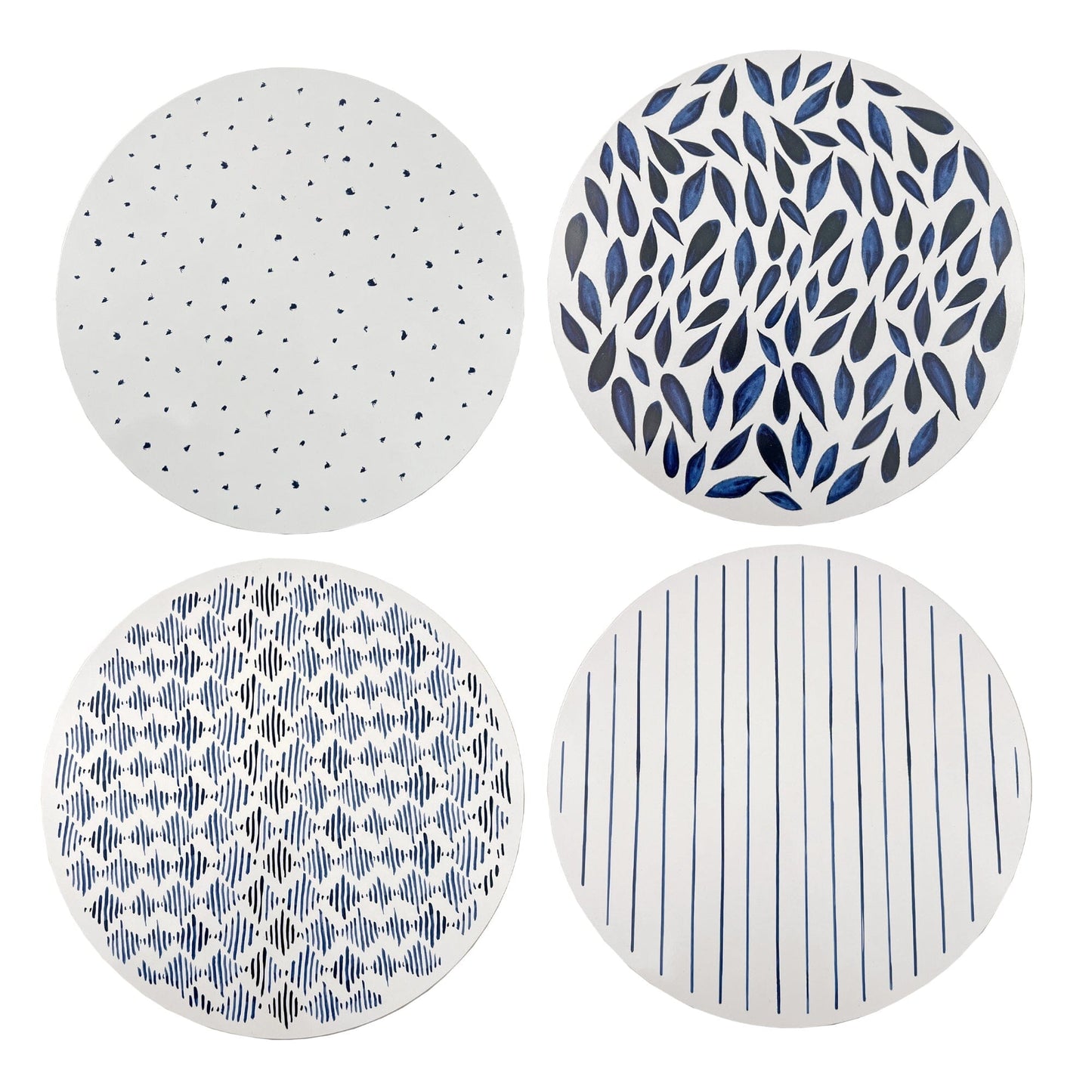 Lenox Blue Bay Round Cork Placemats, Set of 4