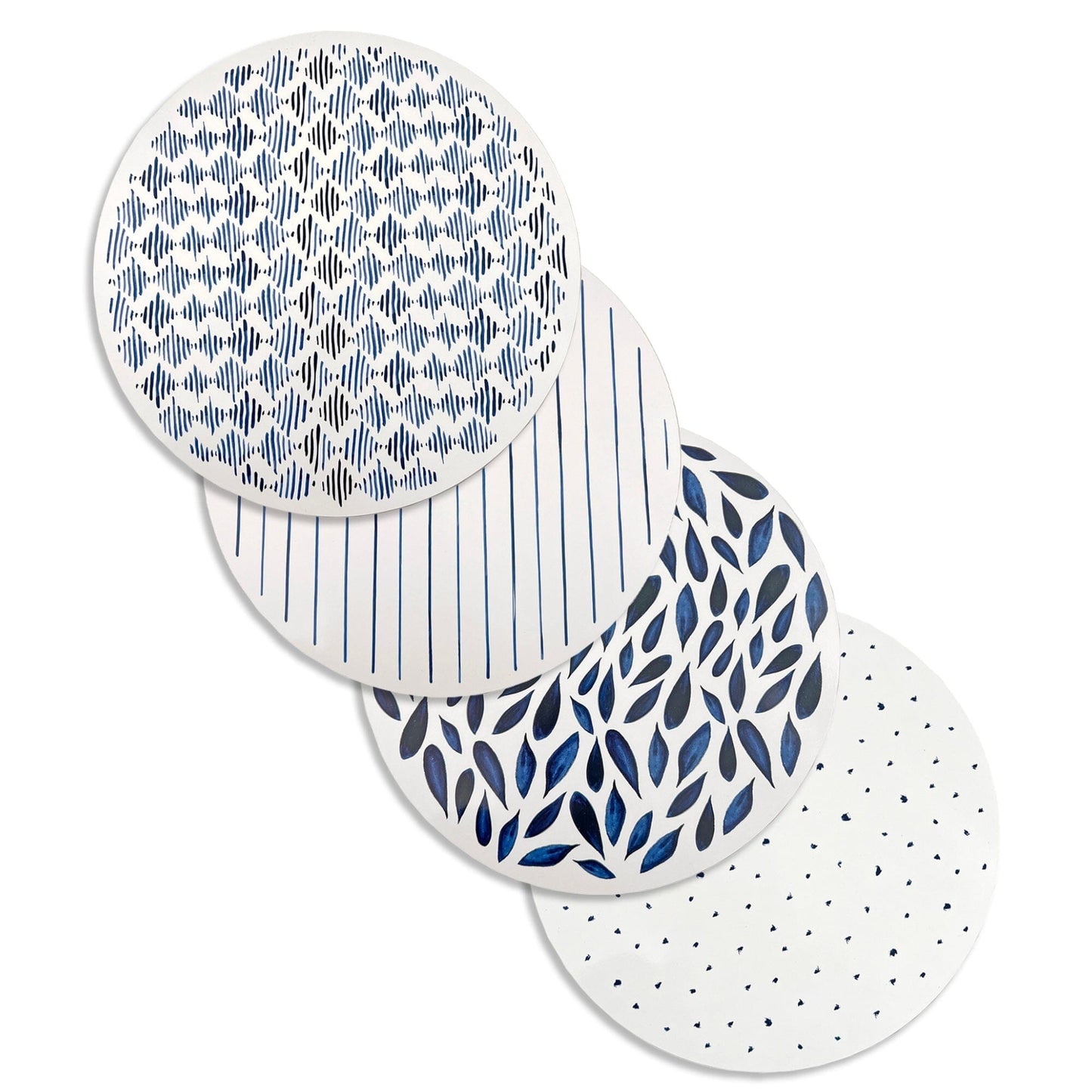 Lenox Blue Bay Round Cork Placemats, Set of 4