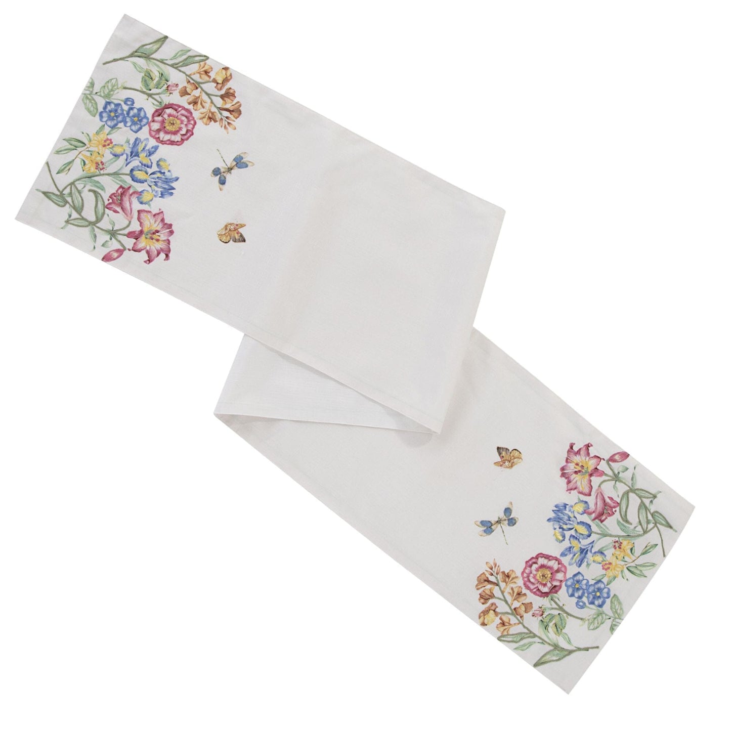 Lenox Butterfly Meadow Embroidered Garden Runner
