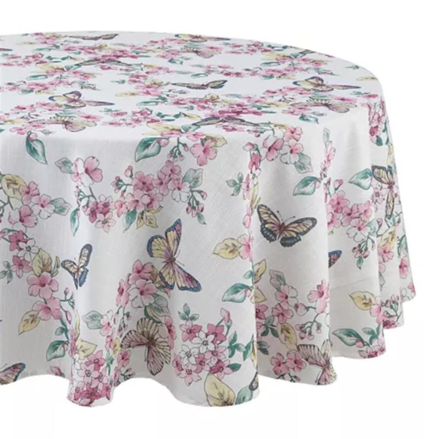 Lenox Butterfly Meadow Floral 70" Round Tablecloth
