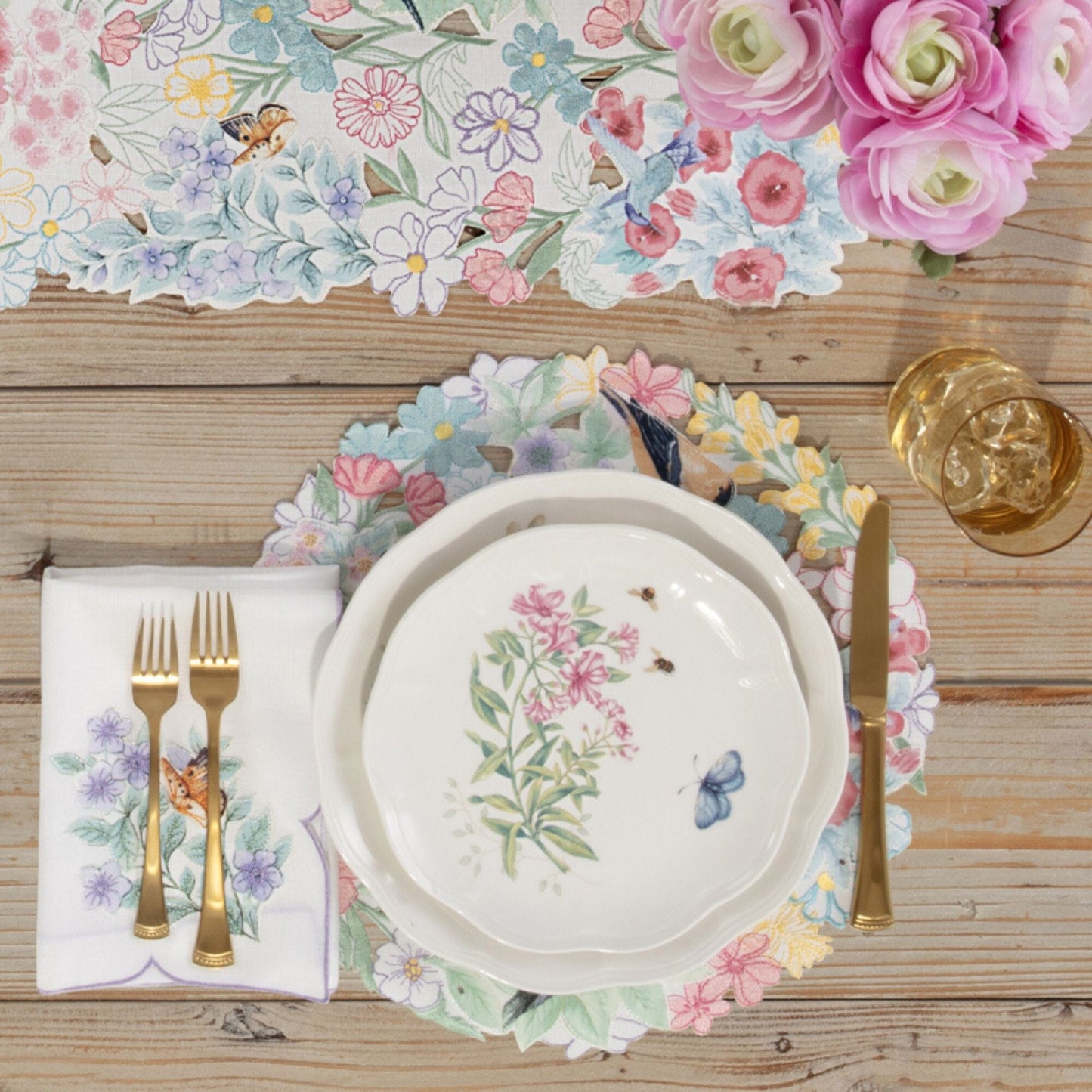 Lenox Butterfly Meadow Flutter Napkins, Set of 4