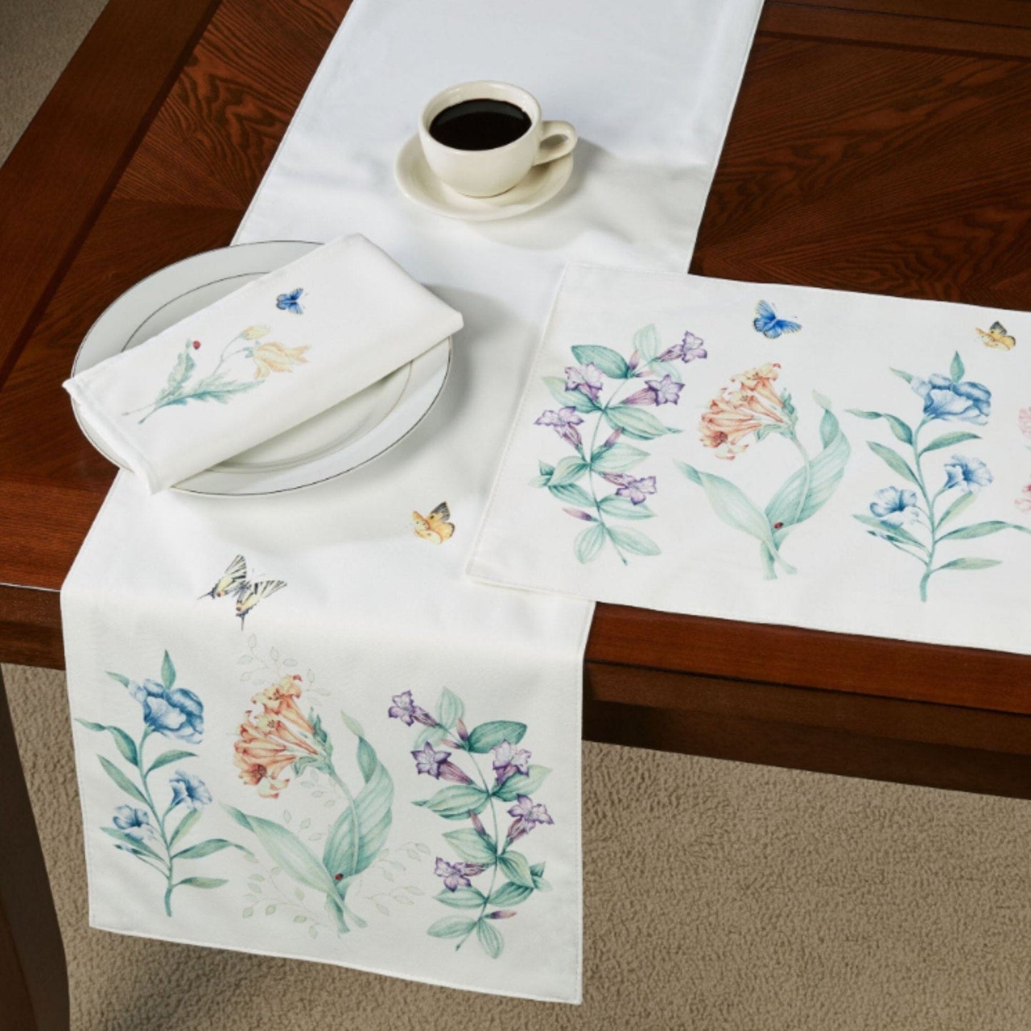 Lenox Butterfly Meadow Garden Placemats, Set of 4