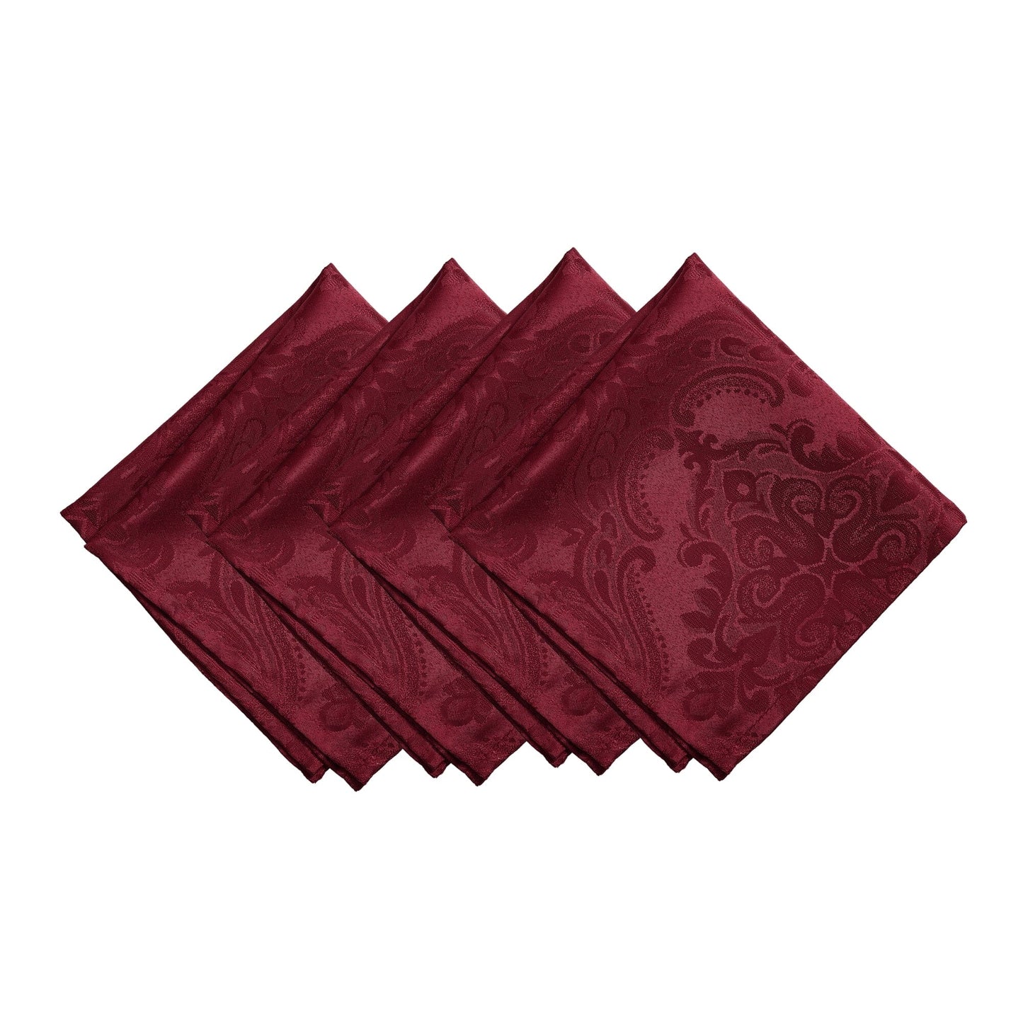 Caiden Elegance Damask Water and Stain Resistant Napkins, Set of 4