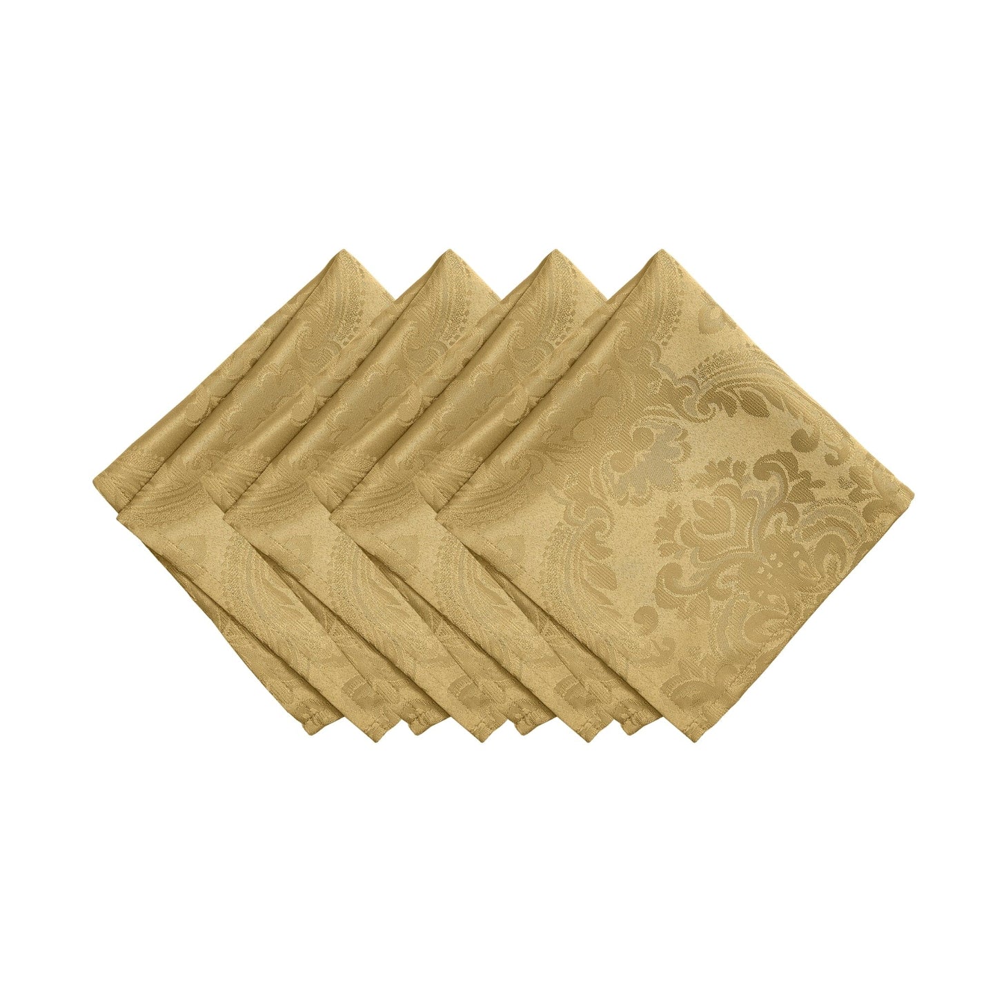 Caiden Elegance Damask Water and Stain Resistant Napkins, Set of 4