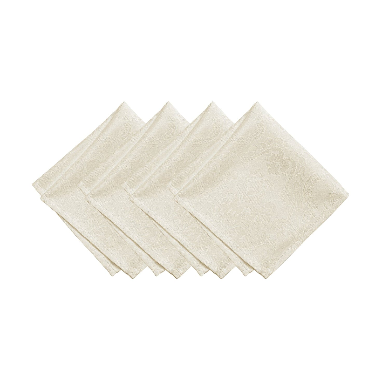 Caiden Elegance Damask Water and Stain Resistant Napkins, Set of 4