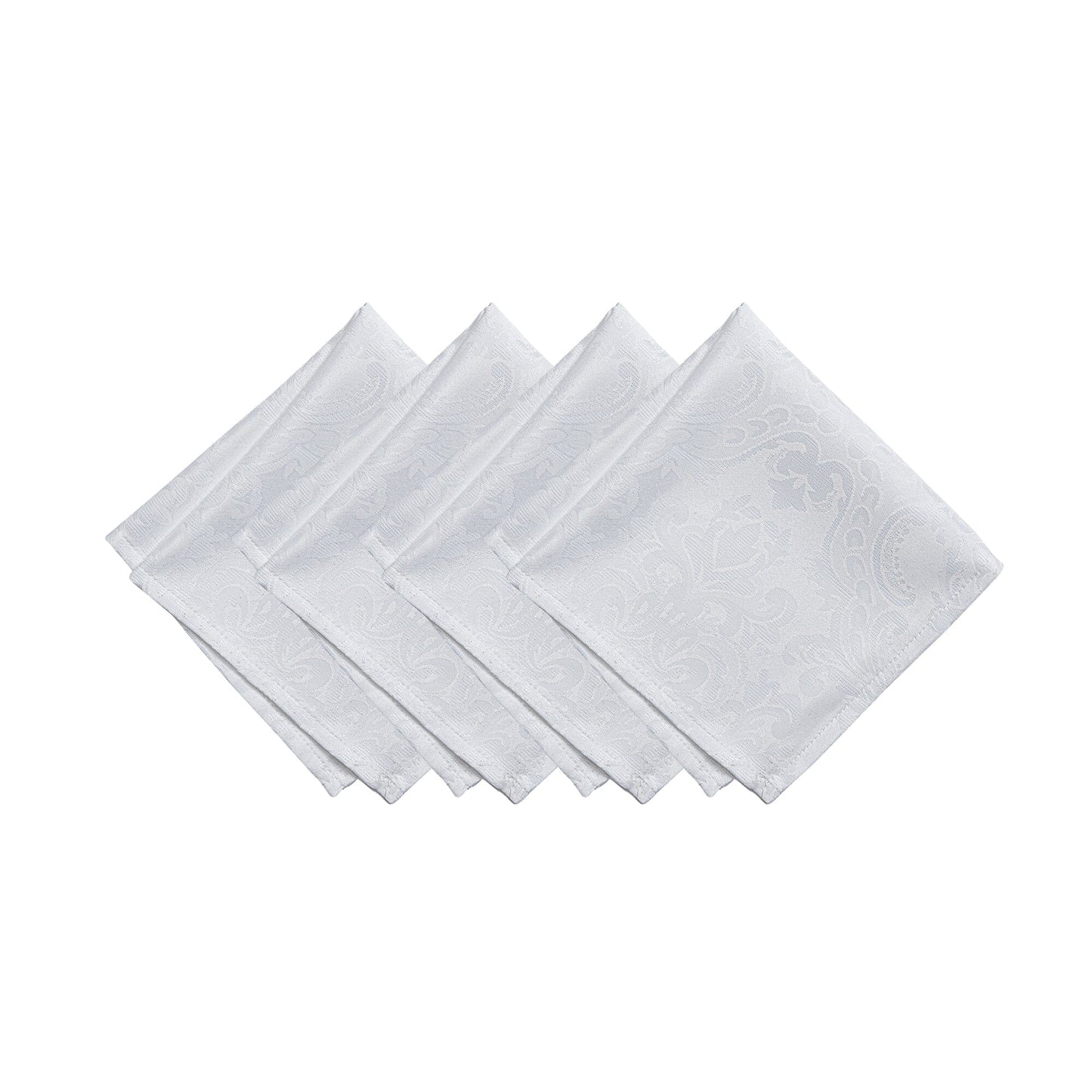 Caiden Elegance Damask Water and Stain Resistant Napkins, Set of 4