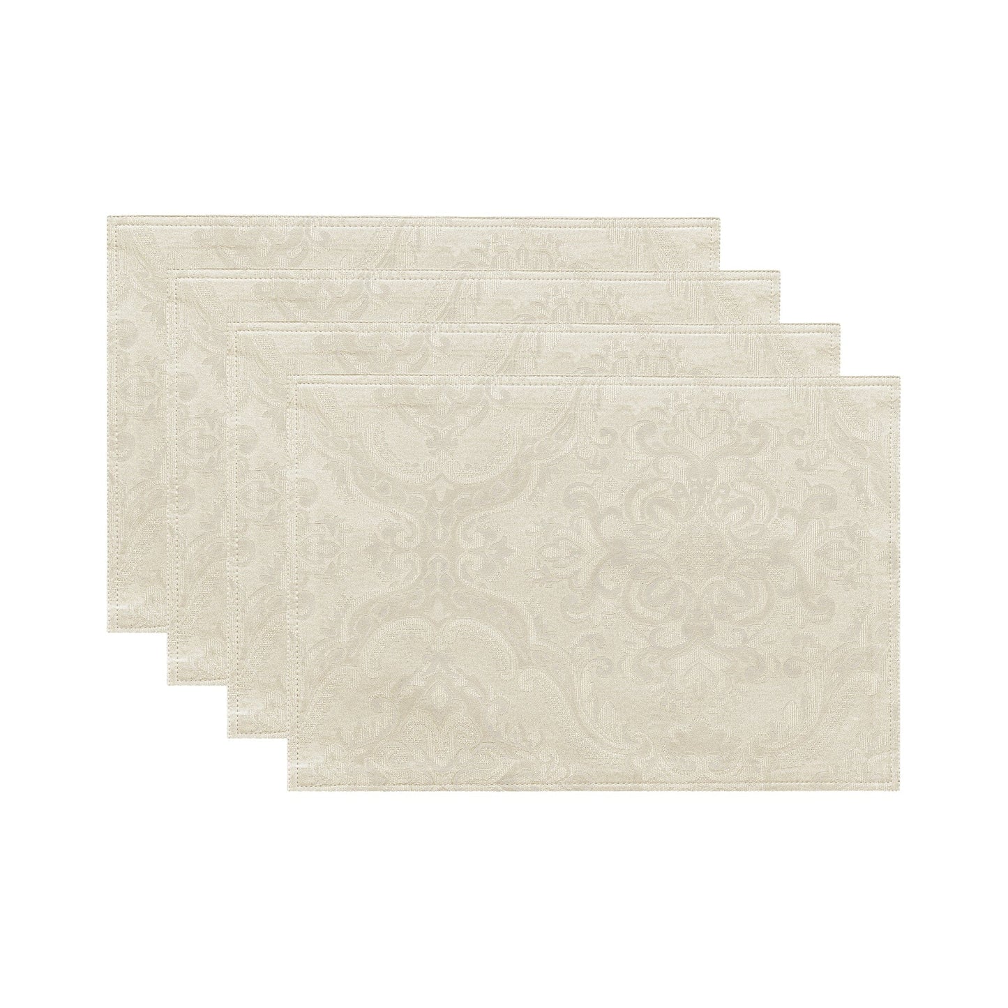 Caiden Elegance Damask Water and Stain Resistant Placemat, Set of 4