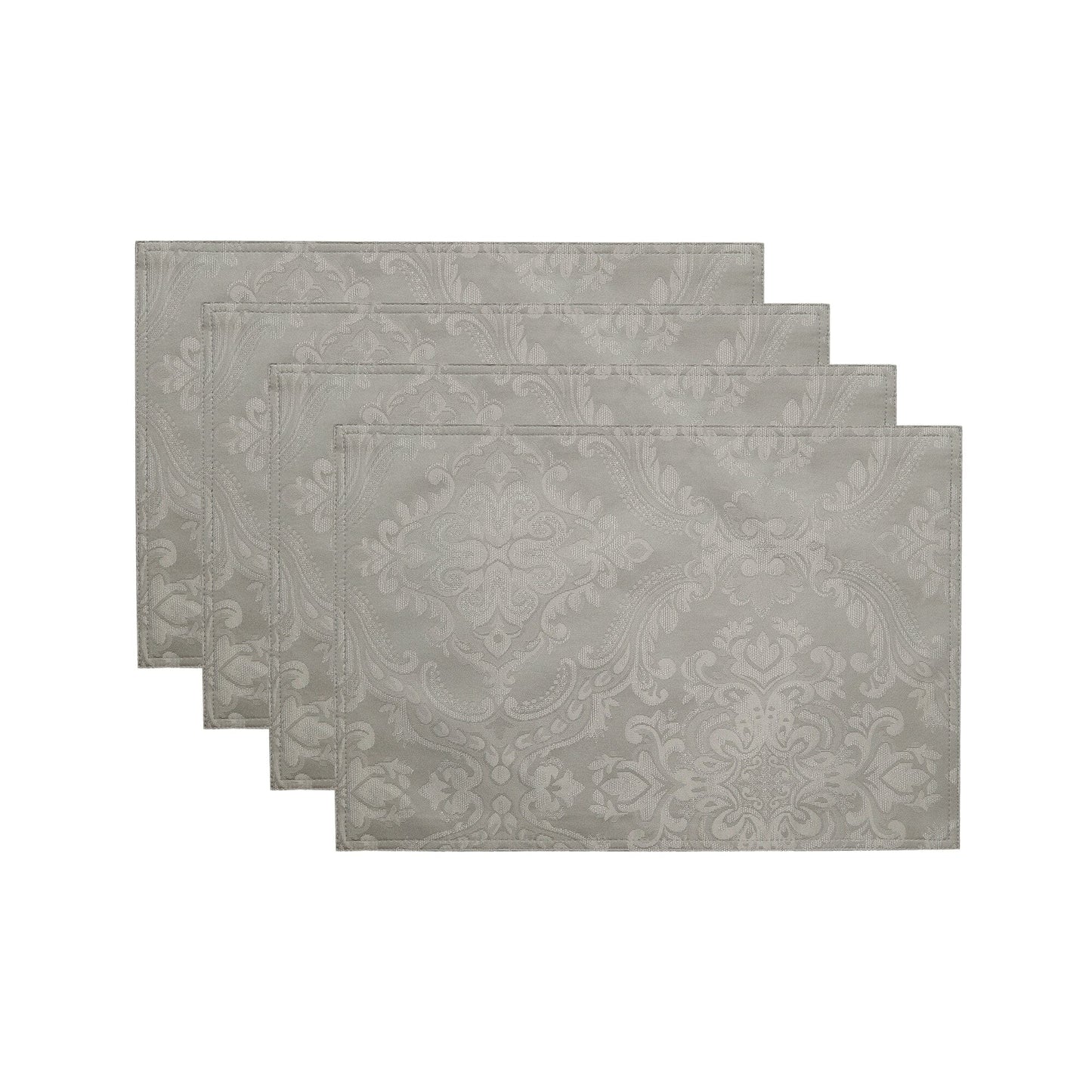 Caiden Elegance Damask Water and Stain Resistant Placemat, Set of 4