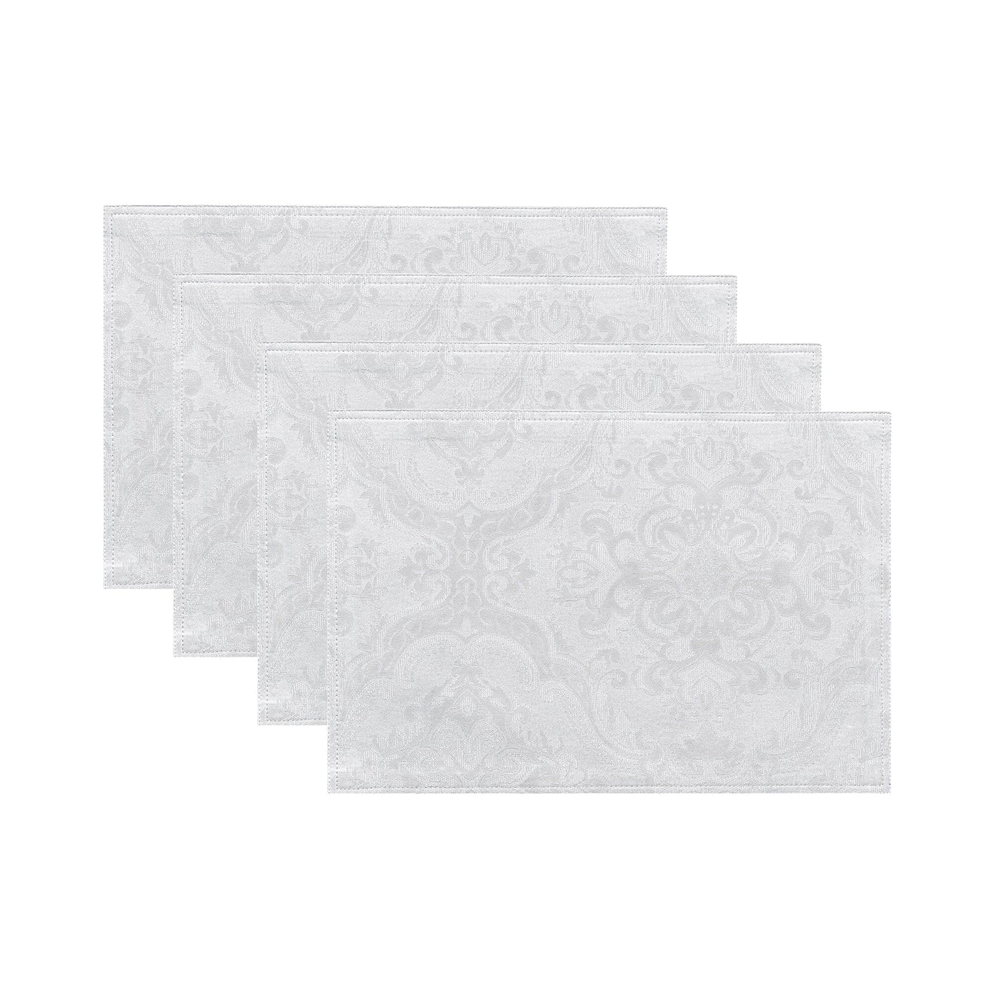 Caiden Elegance Damask Water and Stain Resistant Placemat, Set of 4