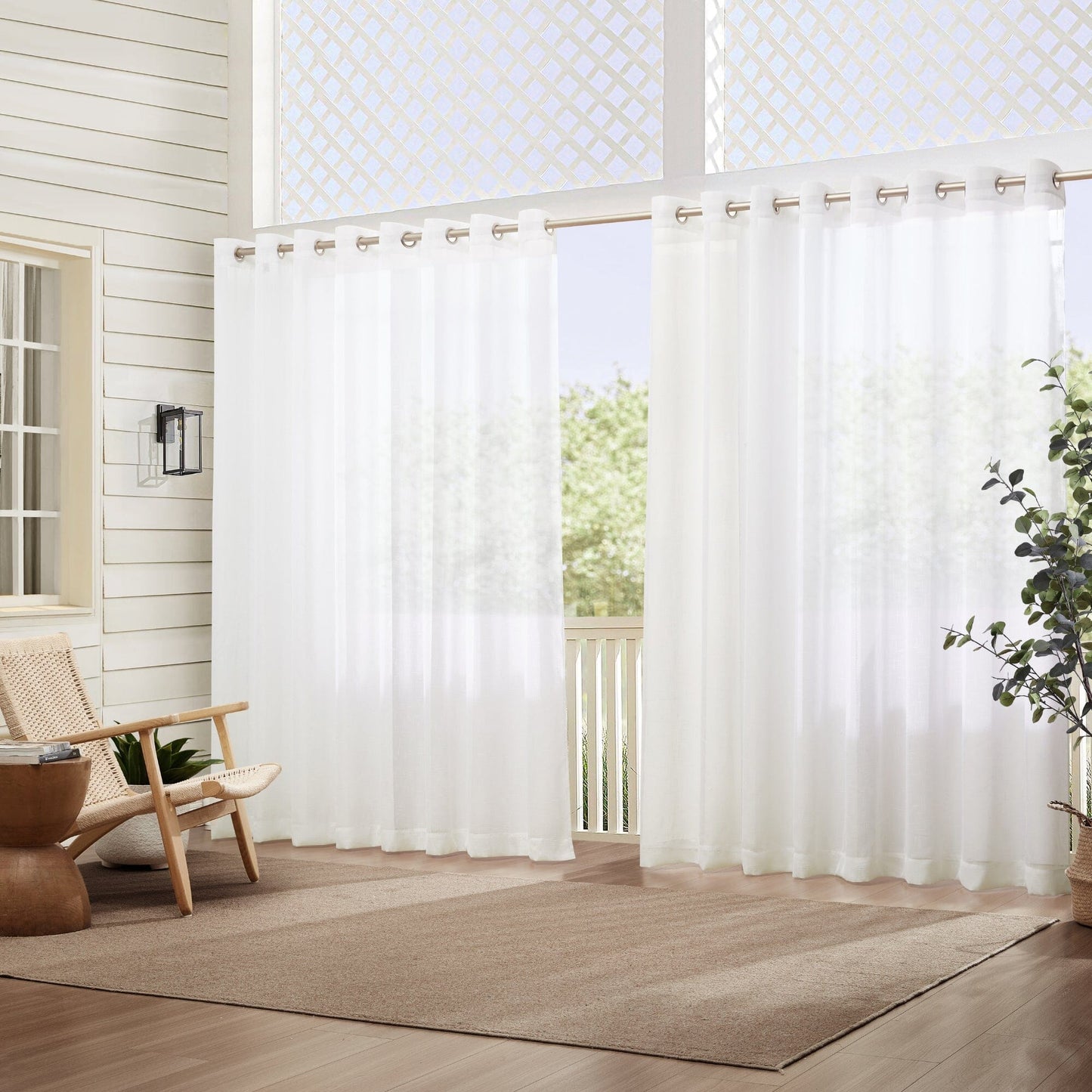 Carmen Sheer Extra-Wide Indoor/Outdoor Curtain Collection