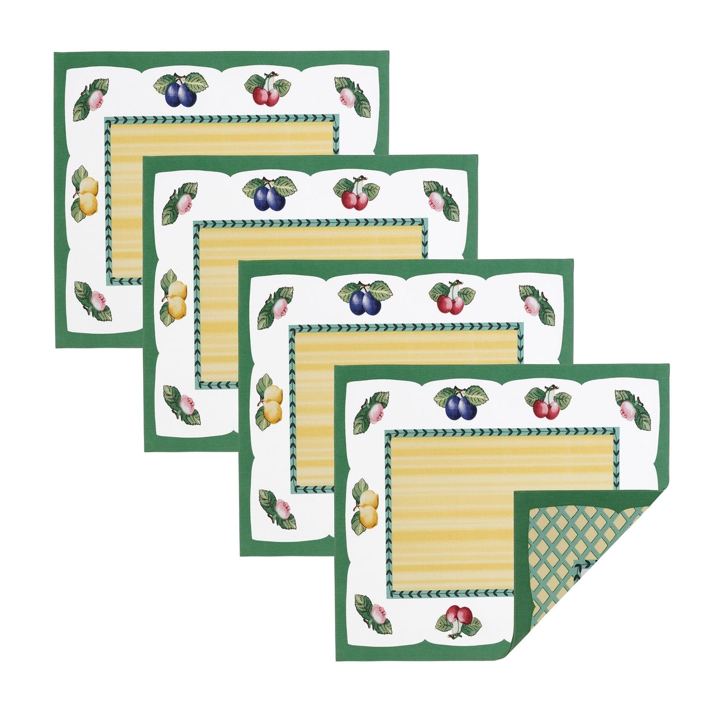 Villeroy & Boch French Garden Stain and Water Resistant Placemats, Set of 4