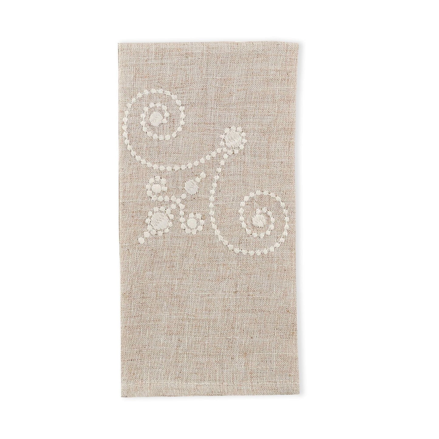 Lenox French Perle Linen Embroidered Napkins, Set of 4