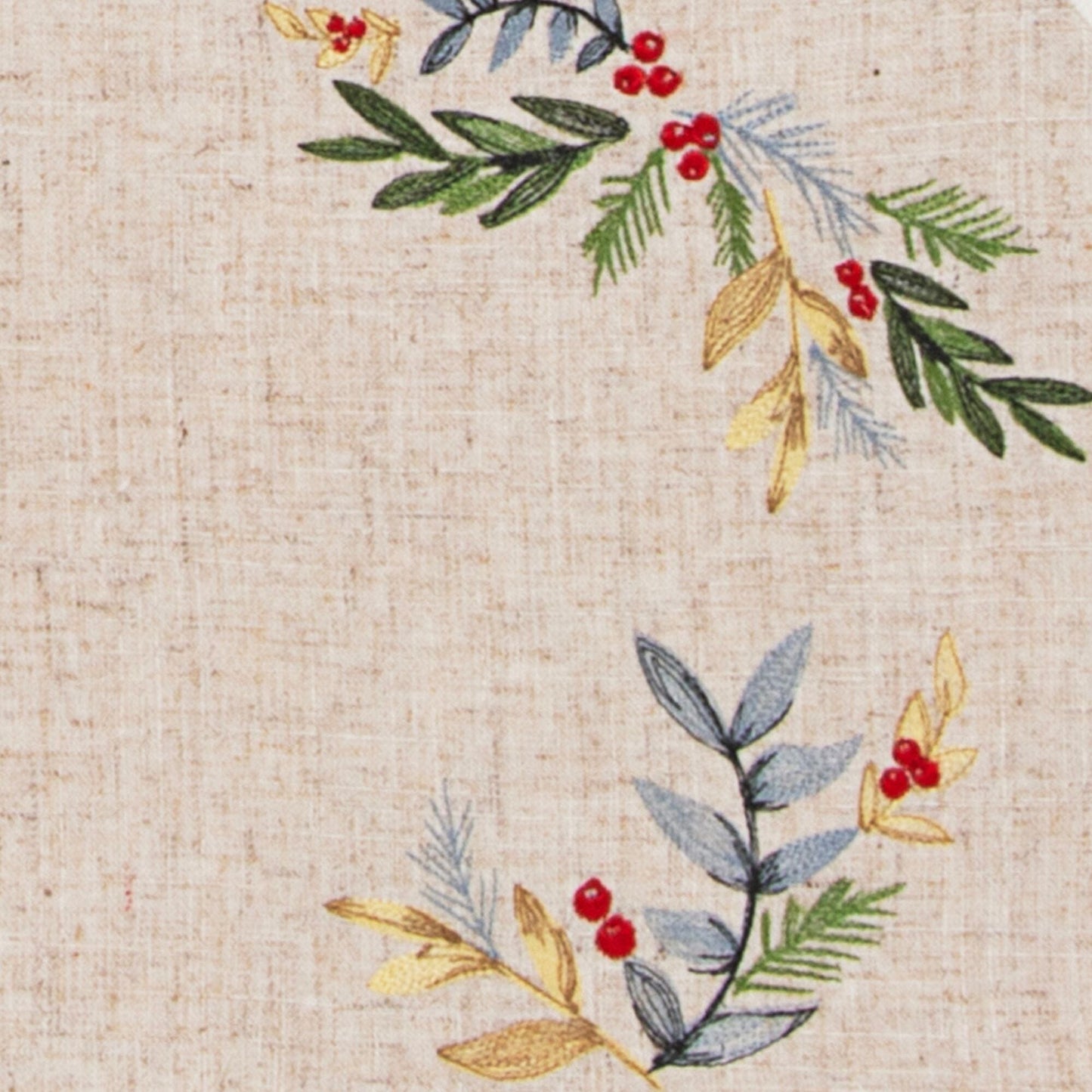 Lenox French Perle Holly Embroidered Centerpiece