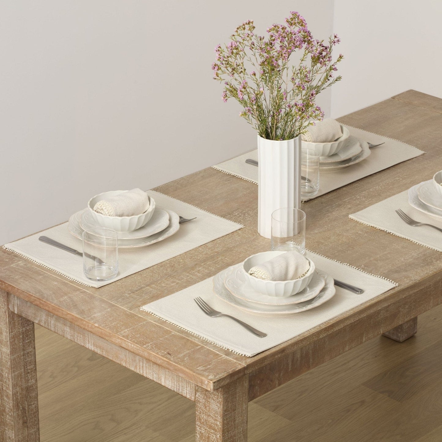 Lenox French Perle Solid Placemats, Set of 4