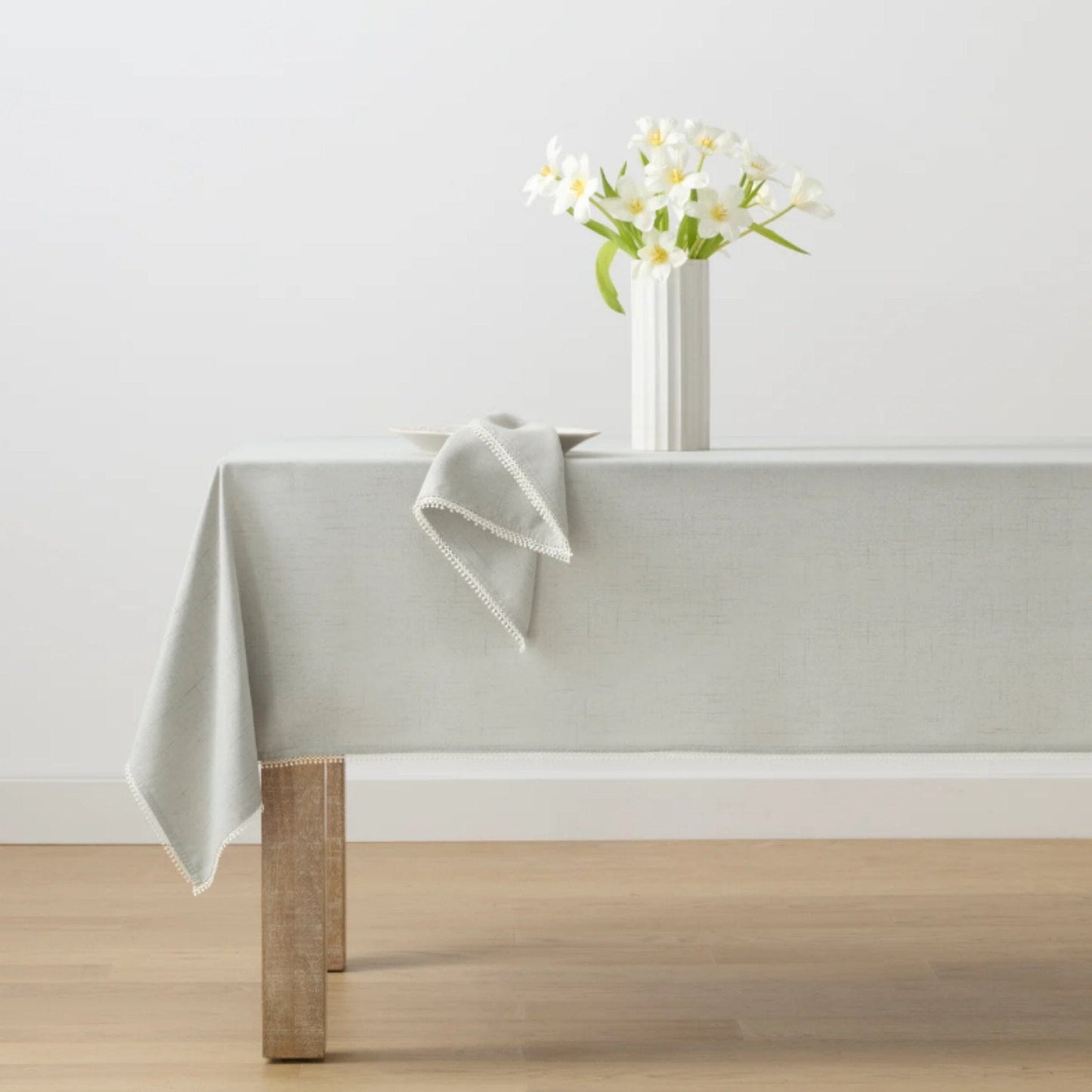 Lenox French Perle Solid Tablecloth