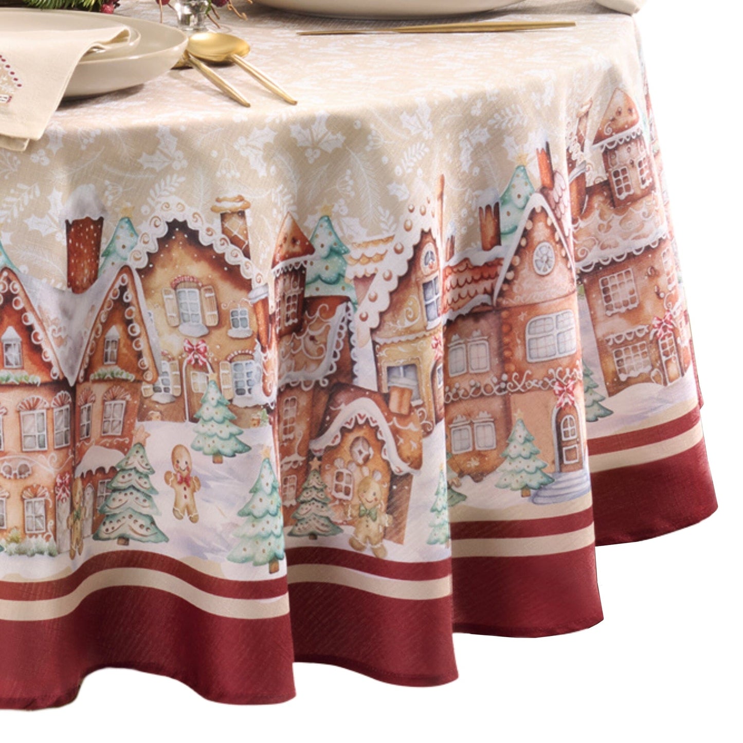 Gingerbread Bliss Tablecloth