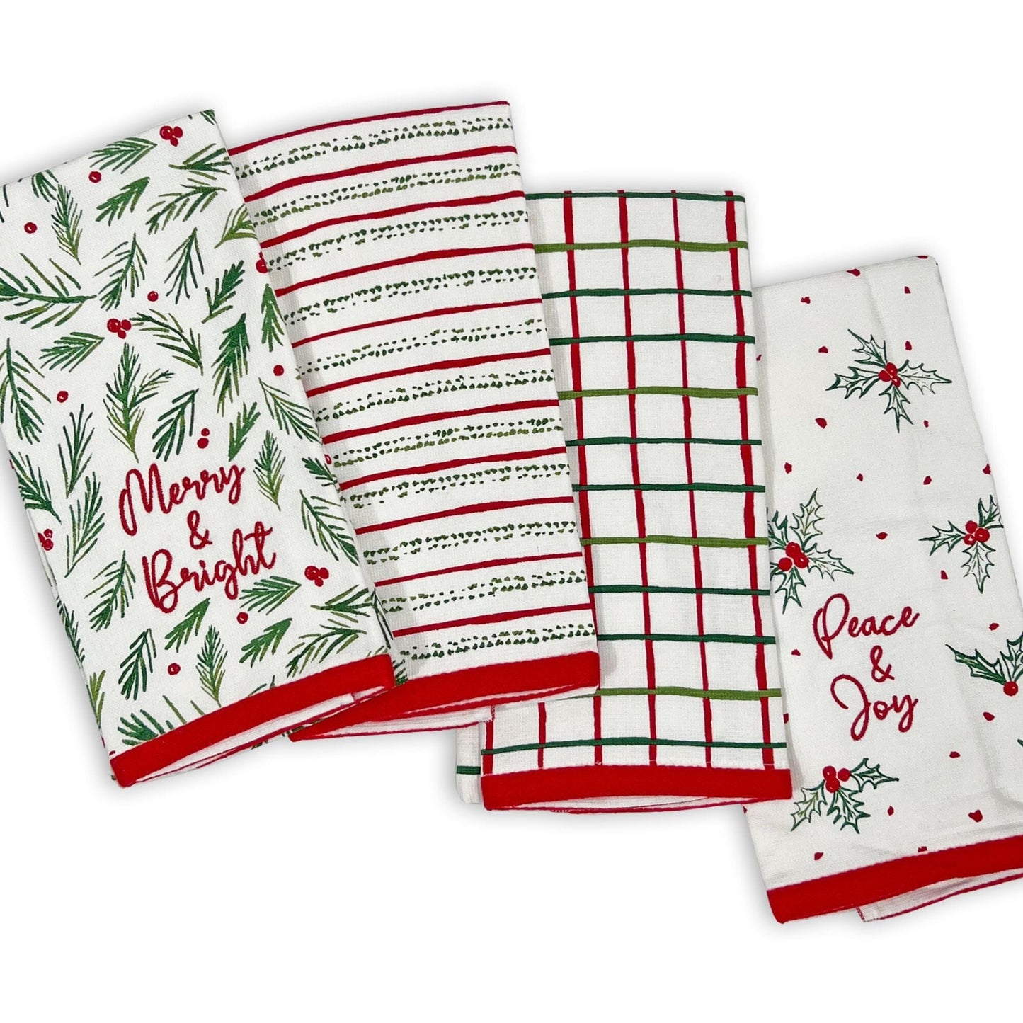 Lenox Bayberry Assorted Kitchen Towels, Set of 4