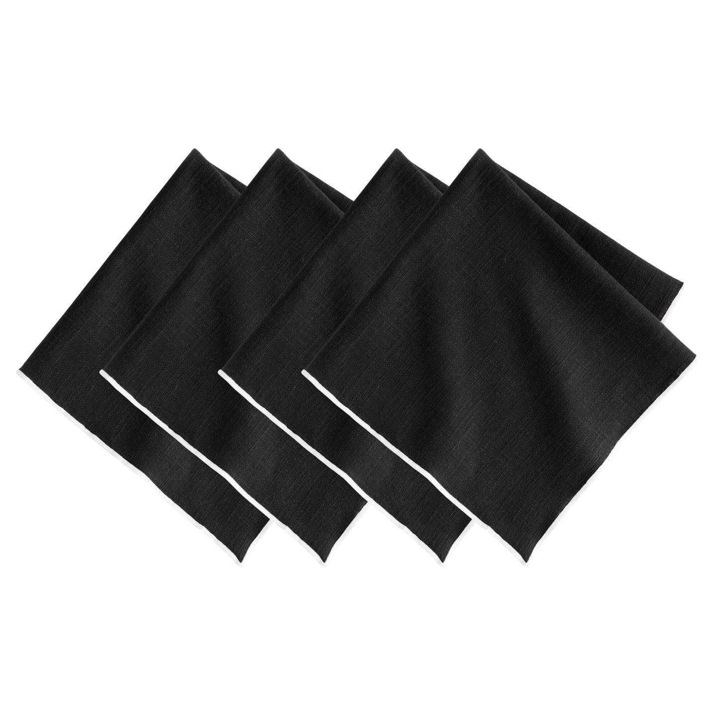 Villeroy and Boch Manufacture Rock Merrow Stitch Cotton Napkin, Set of 4
