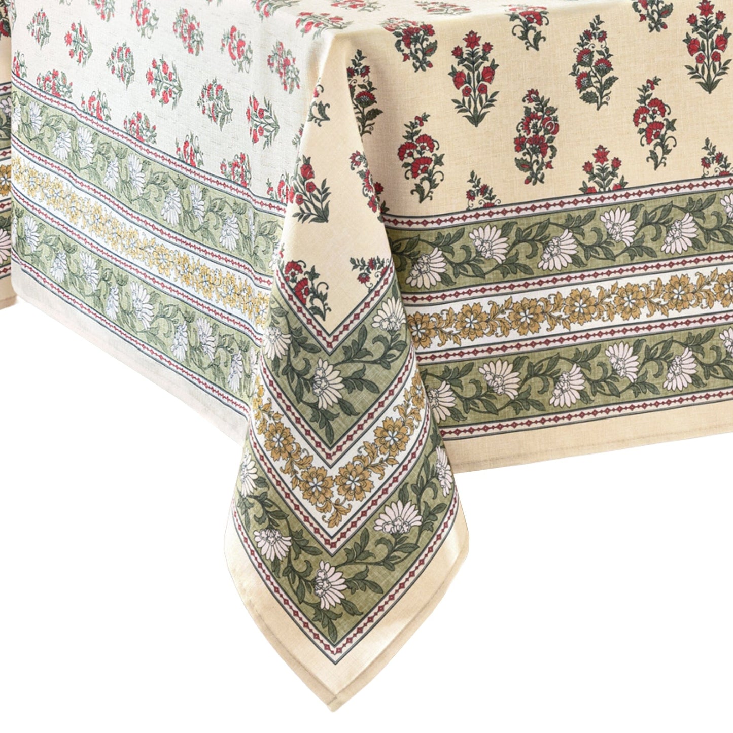 Nomad Harvest Block Print Tablecloth