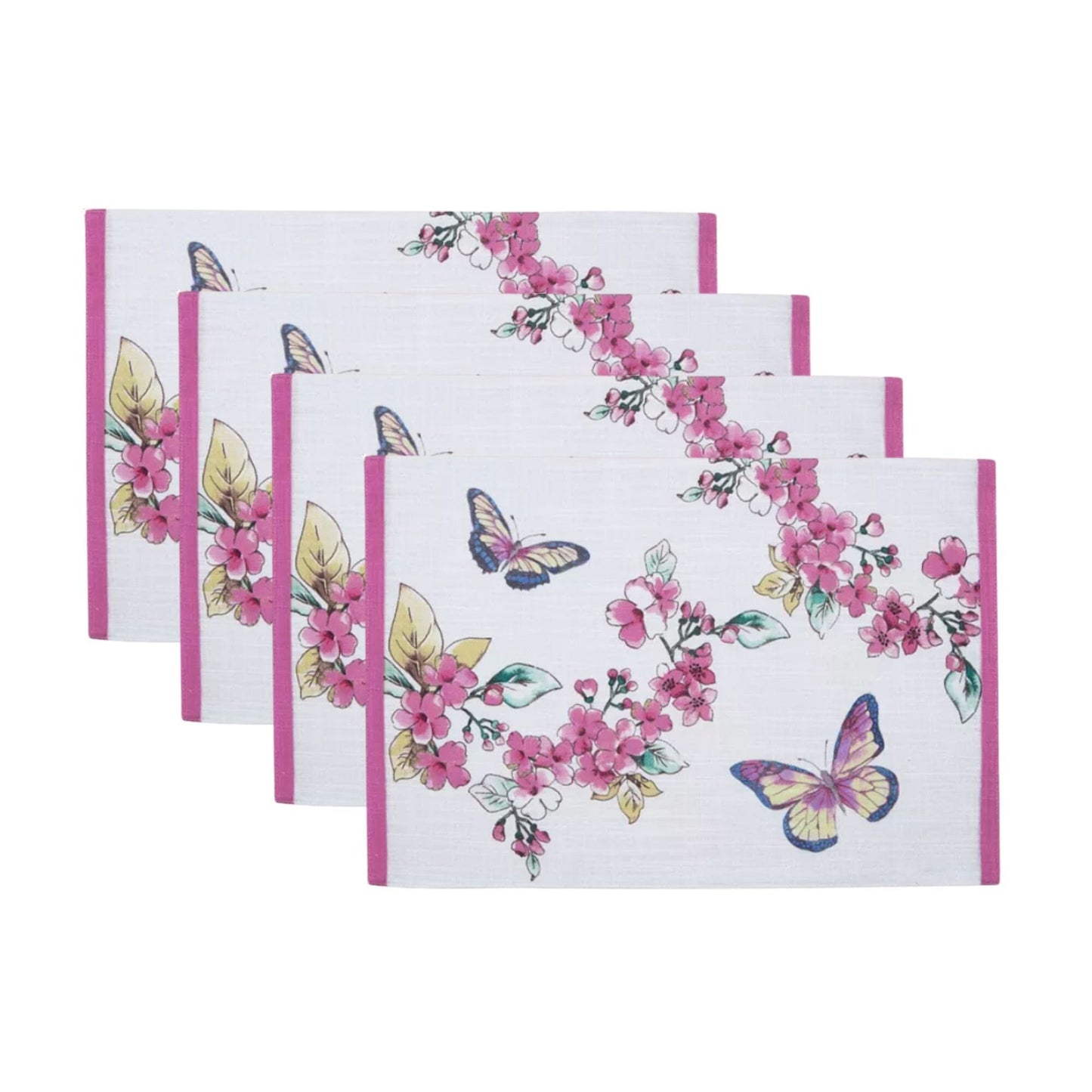 Lenox Butterfly Meadow Floral Placemats, Set of 4
