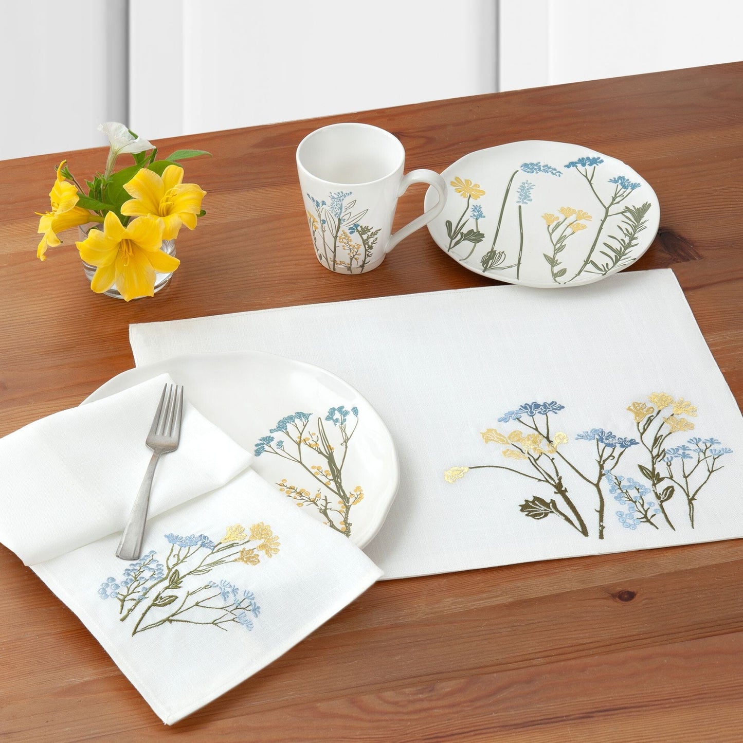 Lenox Wildflowers Border Placemats, Set of 4