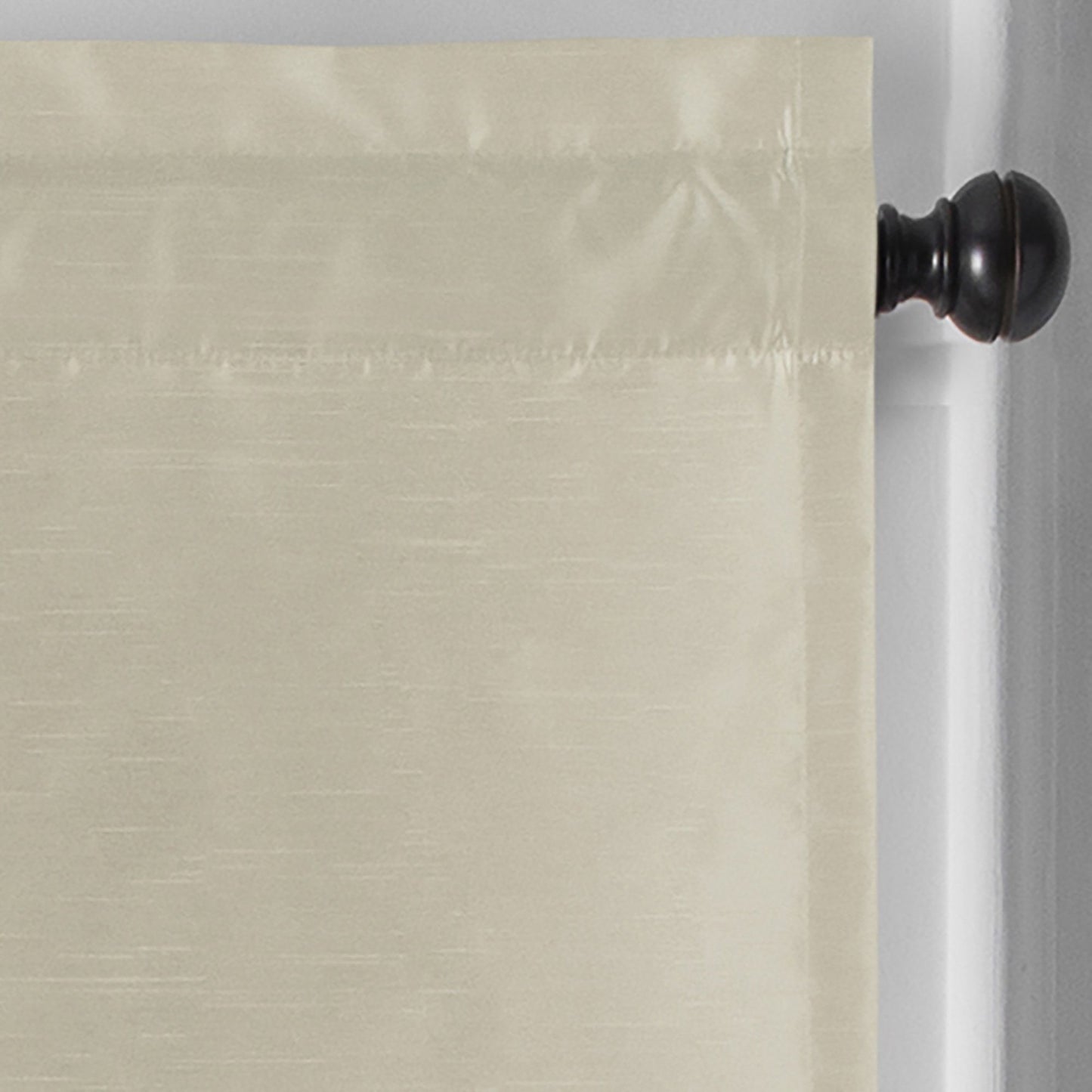 Colette Faux Silk Blackout Window Curtain & Scallop Valance