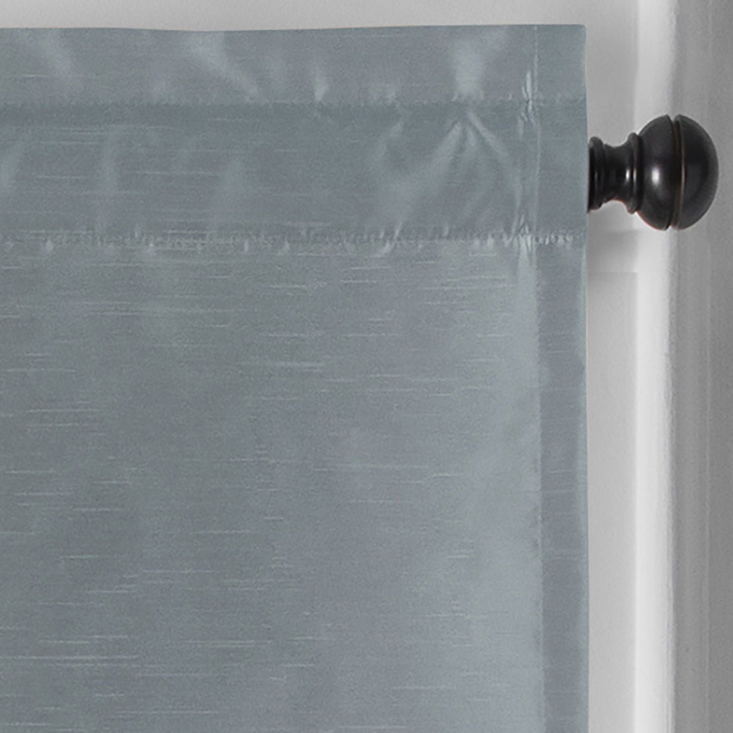 Colette Faux Silk Blackout Window Curtain & Scallop Valance