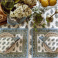 Tropez Block Print Stain & Water Resistant Indoor/Outdoor Placemats, Set of 4