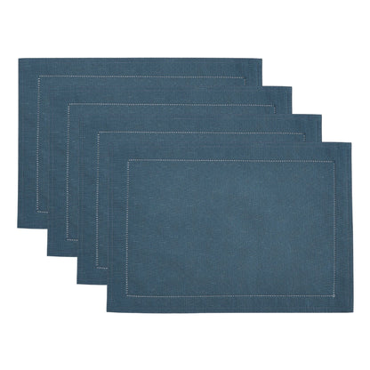 Alison Hemstitch Border Fabric Placemat, Set of 4