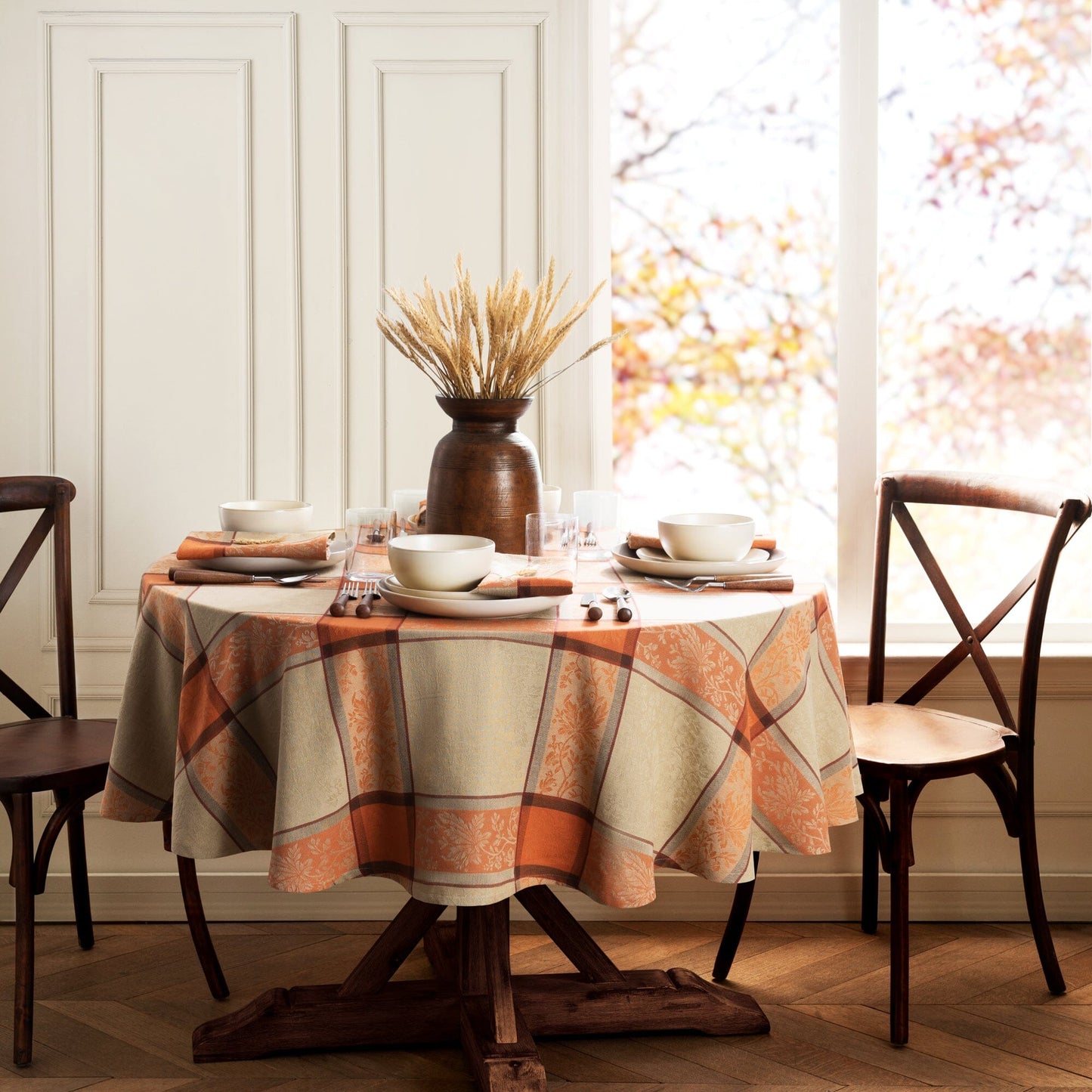 Autumnal Harvest Jacquard Tablecloth
