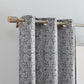 Berber Ikat Print Blackout Window Curtain Panel, Set of 2