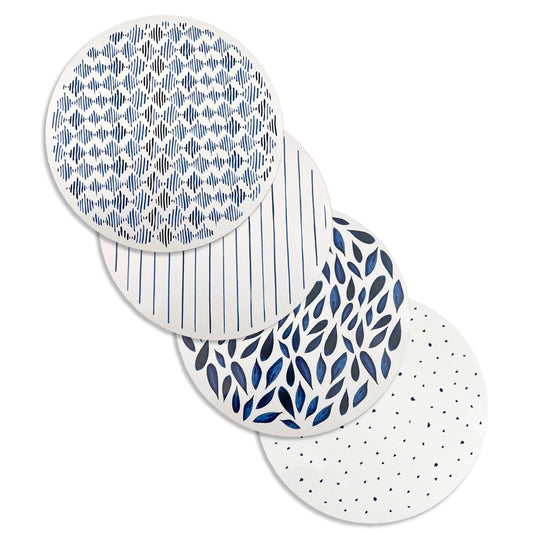 Lenox Blue Bay Round Cork Placemats, Set of 4