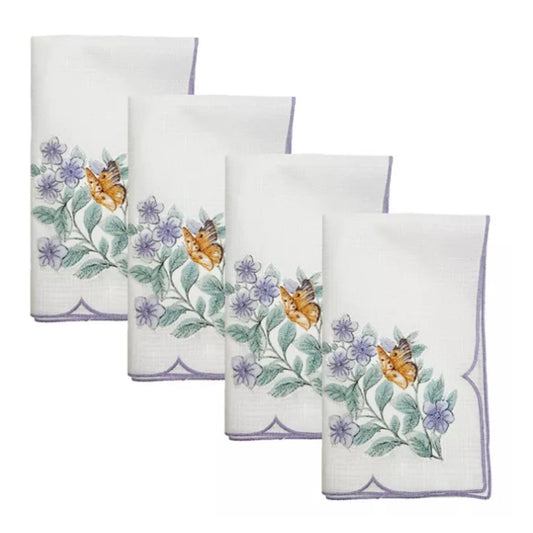 Lenox Butterfly Meadow Flutter Napkins, Set of 4