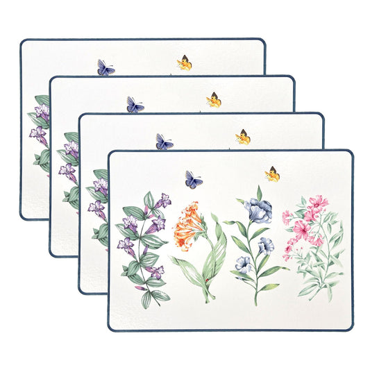 Lenox Butterfly Meadow Garden Cork Placemats, Set of 4
