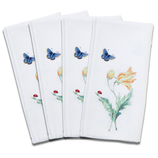 Lenox Butterfly Meadow Garden Napkins, Set of 4