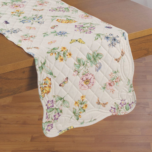 Lenox Butterfly Meadow Quilted Runner, 14" x 70"