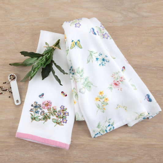 Lenox Butterfly Meadow Kitchen Towel, Set of 2