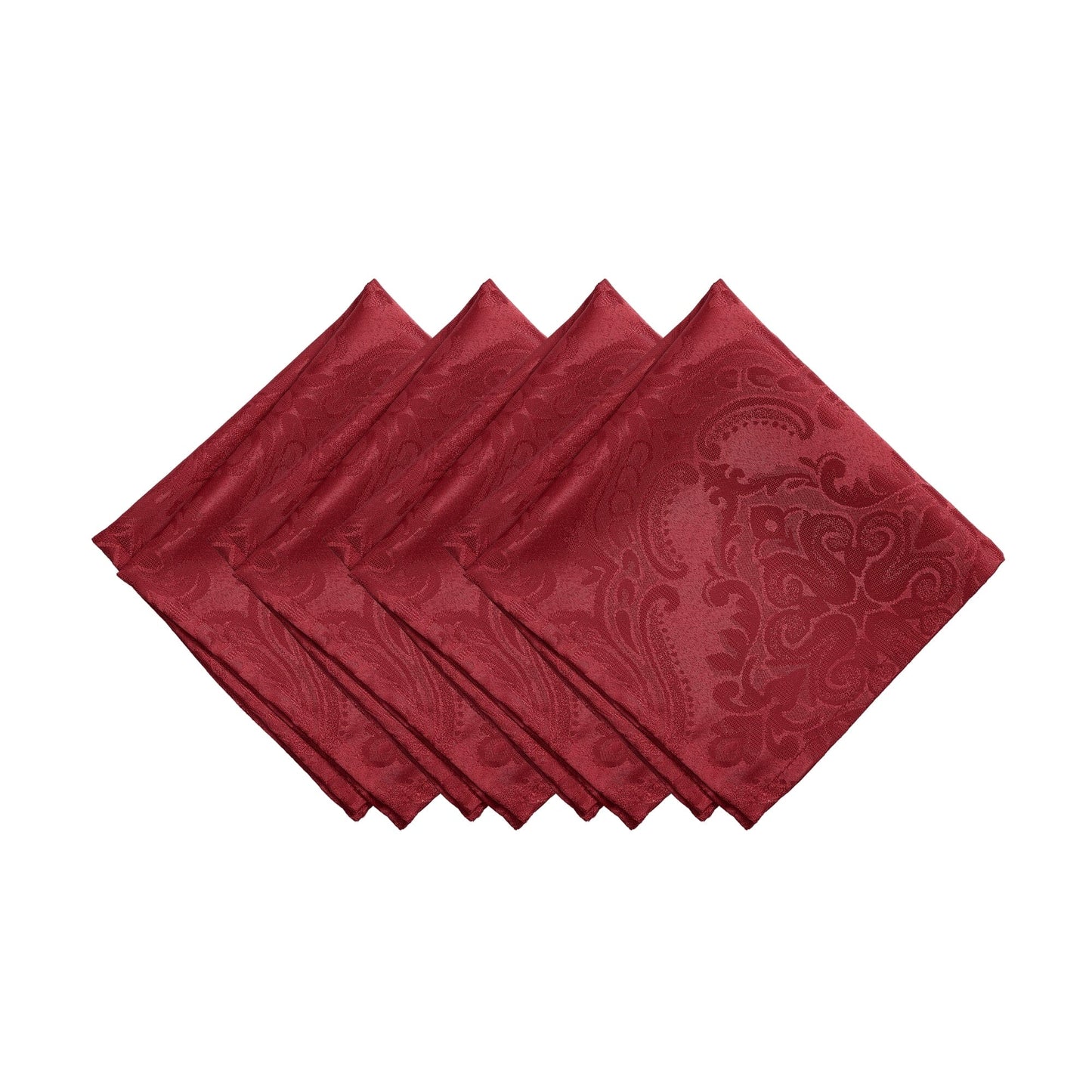 Caiden Elegance Damask Water and Stain Resistant Napkins, Set of 4