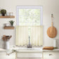 Cameron Linen Rod Pocket Kitchen Tier and Valance Collection