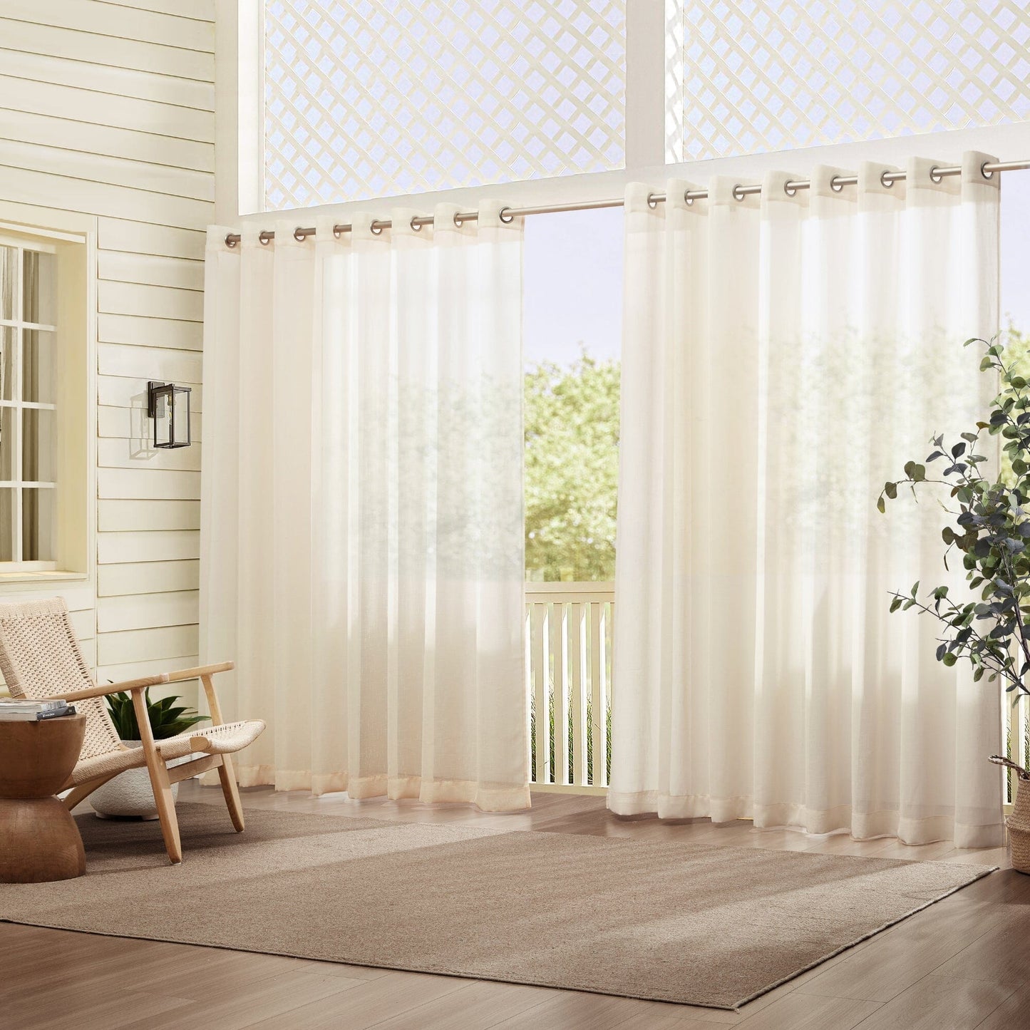 Carmen Sheer Extra-Wide Indoor/Outdoor Curtain Collection