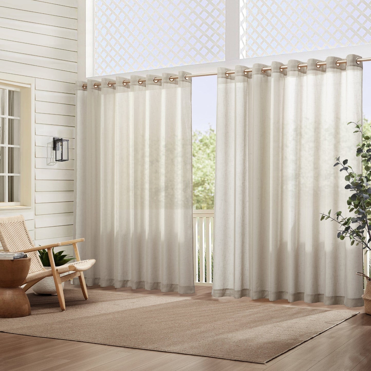 Carmen Sheer Extra-Wide Indoor/Outdoor Curtain Collection