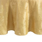 Elegante mantel de damasco jacquard con hojas tejidas