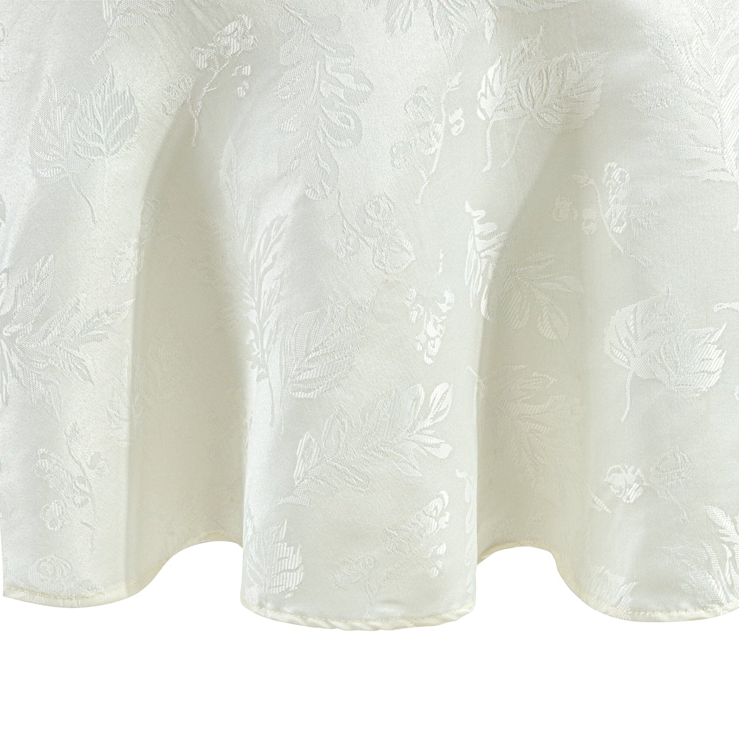 Elegante mantel de damasco jacquard con hojas tejidas