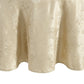 Elegante mantel de damasco jacquard con hojas tejidas