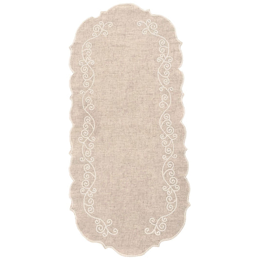 Lenox French Perle Linen Embroidered Centerpiece