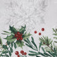 Holly Berry Flourish Holiday Fabric Table Runner
