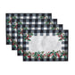 Holly Farmhouse Charm Holiday Fabric Placemats, Set of 4