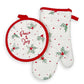 Lenox Bayberry "Peace & Joy" 2‑Piece Oven Mitt & Pot Holder Set