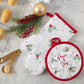 Lenox Bayberry "Peace & Joy" 2‑Piece Oven Mitt & Pot Holder Set